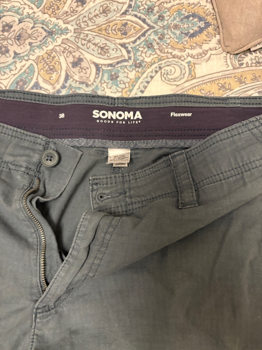 SONOMA Men's Cargo Shorts - Charcoal - Picture 2 of 5